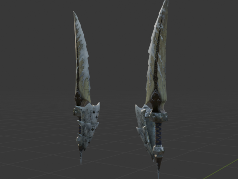 Bergel Vetra Dual Blades - Monster Hunter World Model 3D
