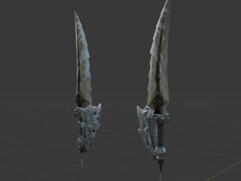 Bergel Vetra Dual Blades - Monster Hunter World 3D Model