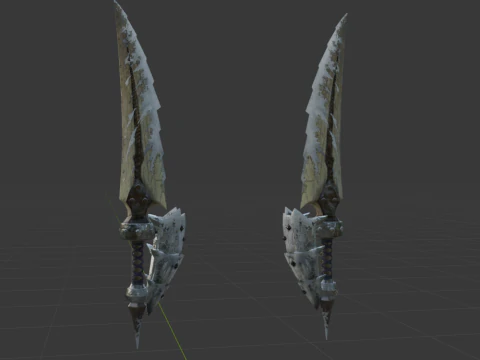 Bergel Vetra Dual Blades - Monster Hunter World 3D Model