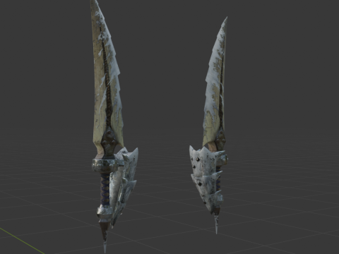 Bergel Vetra Dual Blades - Monster Hunter World Model 3D