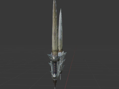 Bergel Vetra Dual Blades - Monster Hunter World 3D Model