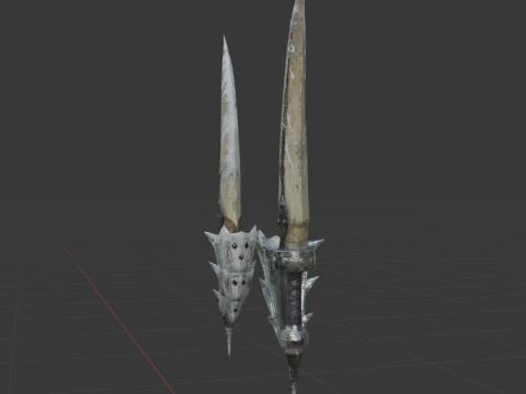 Bergel Vetra Dual Blades - Monster Hunter World 3D Model