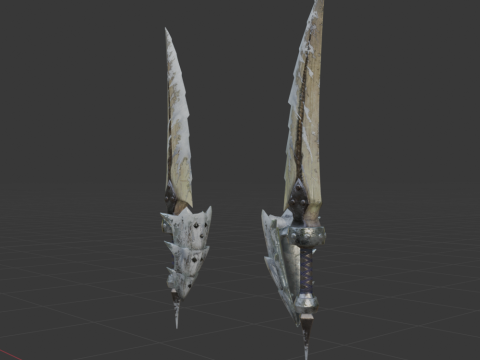 Bergel Vetra Dual Blades - Monster Hunter World Model 3D