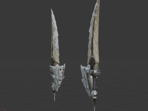 Bergel Vetra Dual Blades - Monster Hunter World 3D Model