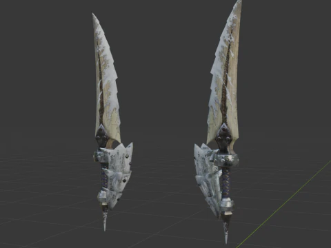 Bergel Vetra Dual Blades - Monster Hunter World 3D Model