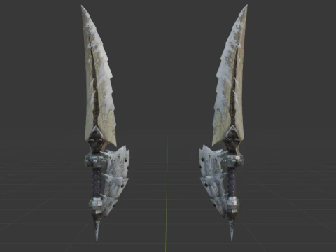 Bergel Vetra Dual Blades - Monster Hunter World 3D Model