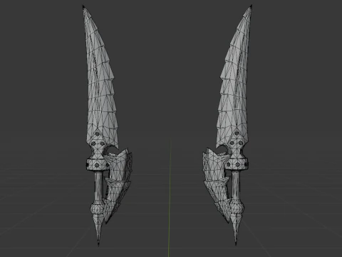Bergel Vetra Dual Blades - Monster Hunter World 3D Model