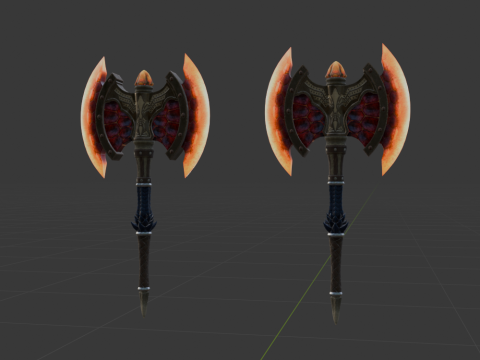 Blazing Warhawks Dual Blades - Monster Hunter World 3D Model