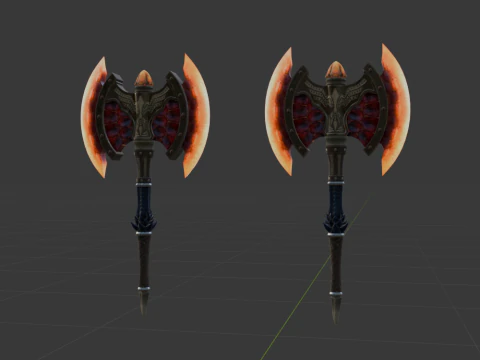 Blazing Warhawks Dual Blades - Monster Hunter World 3D Model