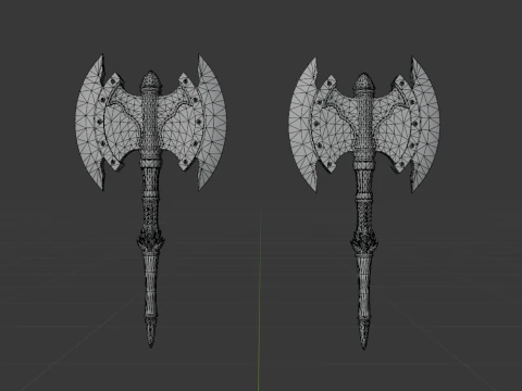 Blazing Warhawks Dual Blades - Monster Hunter World 3D Model
