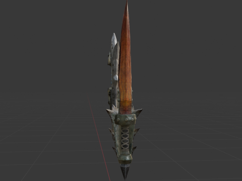 Blizzarioths Dual Blades - Monster Hunter World Modèle 3D