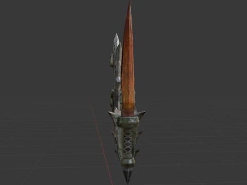 Blizzarioths Dual Blades - Monster Hunter World 3D Model