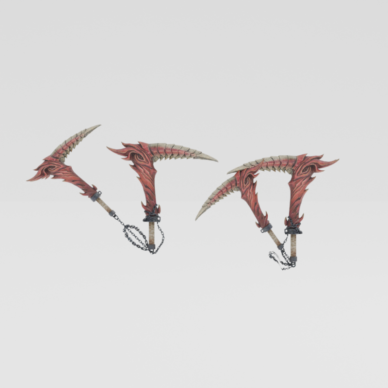 Blood-Drinker Chainblade Dual Blades - Monster Hunter World Modèle 3D .c4d .max .obj .3ds .fbx .stl .blend 