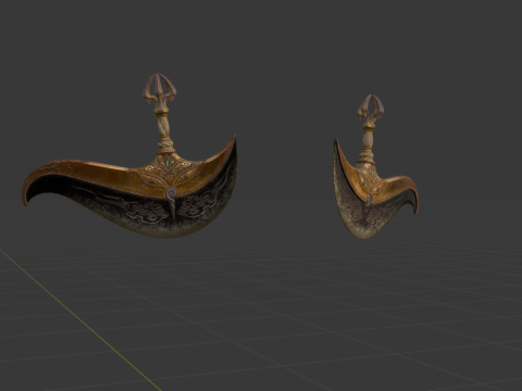 Boundless Farsight Dual Blades - Monster Hunter World 3D Model
