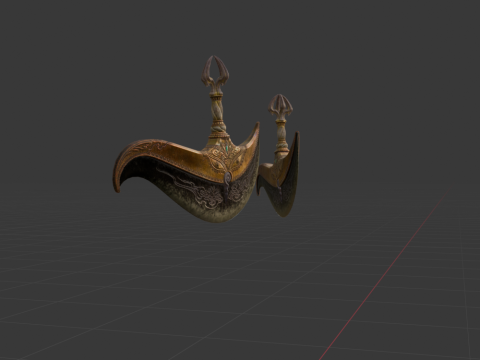 Boundless Farsight Dual Blades - Monster Hunter World 3D Model