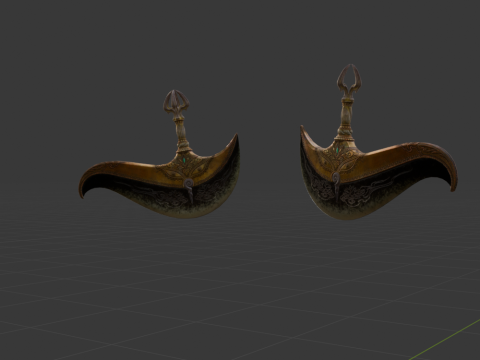 Boundless Farsight Dual Blades - Monster Hunter World 3D Model