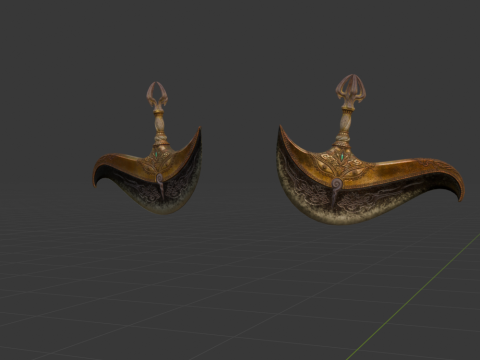 Boundless Farsight Dual Blades - Monster Hunter World 3D Model