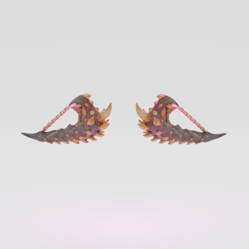 Consummate Pair Dual Blades - Monster Hunter World 3D Modell .c4d .max .obj .3ds .fbx .stl .blend 