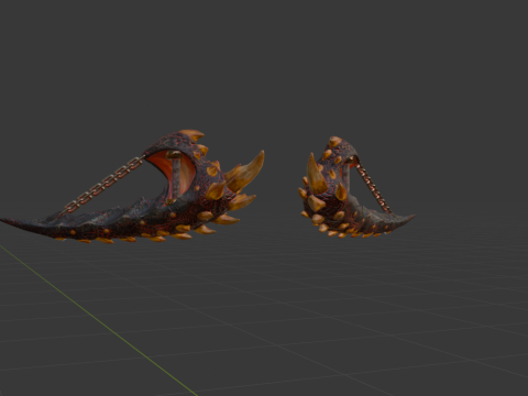 Consummate Pair Dual Blades - Monster Hunter World 3D Modell
