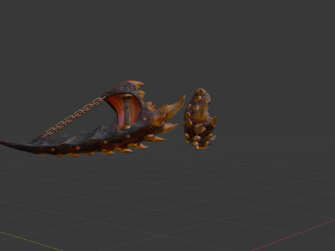 Consummate Pair Dual Blades - Monster Hunter World 3D Modell