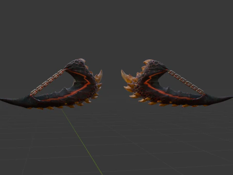 Consummate Pair Dual Blades - Monster Hunter World 3D Model