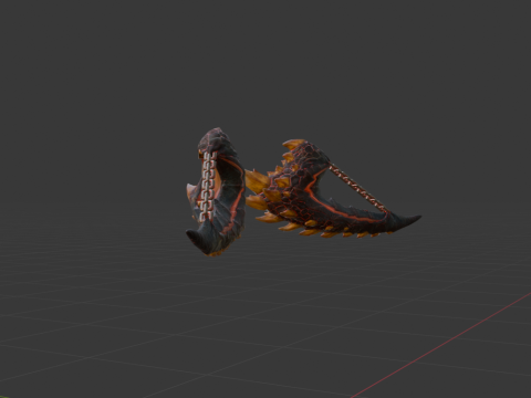 Consummate Pair Dual Blades - Monster Hunter World 3D Modell