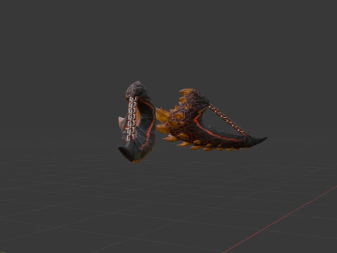 Consummate Pair Dual Blades - Monster Hunter World 3D Model