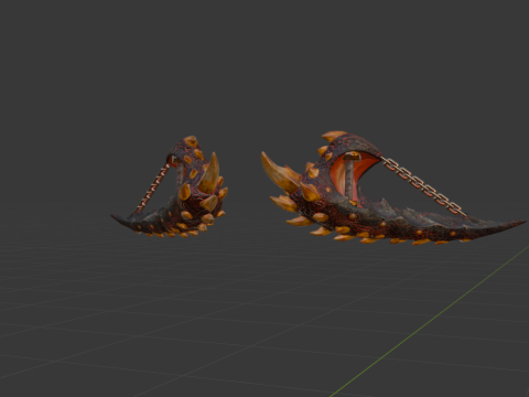 Consummate Pair Dual Blades - Monster Hunter World 3D Modell