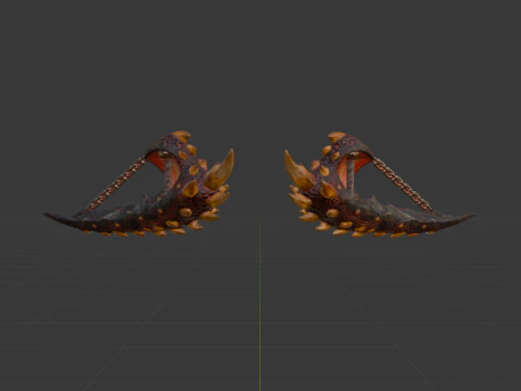 Consummate Pair Dual Blades - Monster Hunter World 3D Model