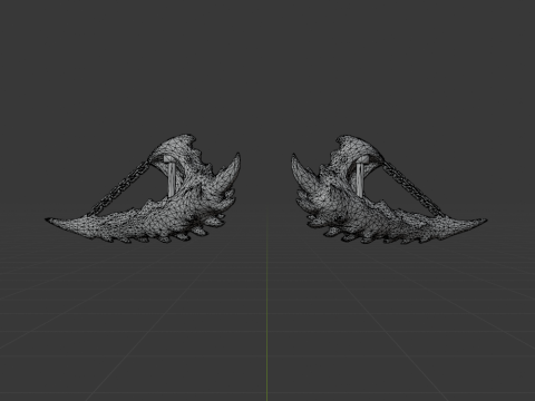 Consummate Pair Dual Blades - Monster Hunter World 3D Modell
