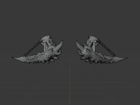 Consummate Pair Dual Blades - Monster Hunter World 3D Model