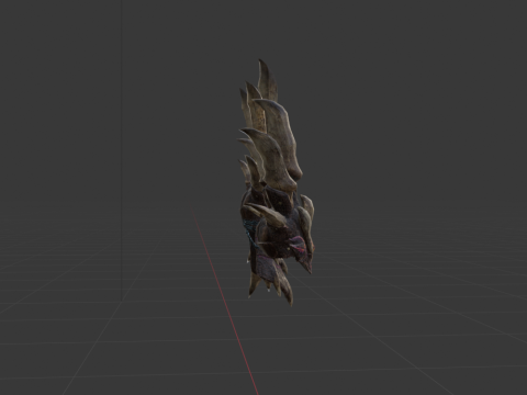 Decimation Claws Dual Blades - Monster Hunter World Model 3D