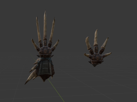 Decimation Claws Dual Blades - Monster Hunter World Model 3D