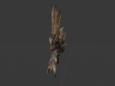 Decimation Claws Dual Blades - Monster Hunter World Model 3D