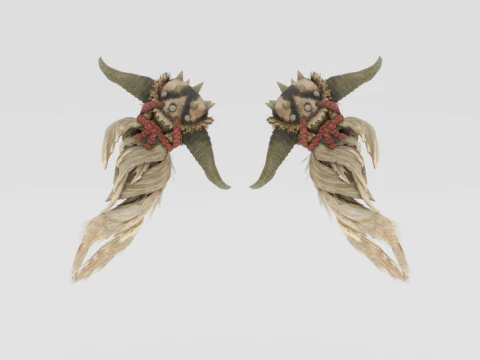 Demonlord Hellfists Dual Blades - Monster Hunter World 3D Модель