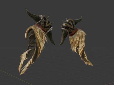 Demonlord Hellfists Dual Blades - Monster Hunter World 3D Модель