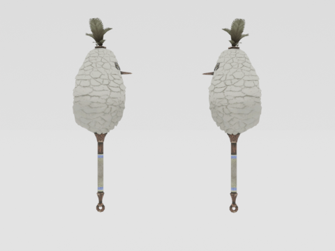 Downy Crake Brooms Dual Blades - Monster Hunter World 3D Модель