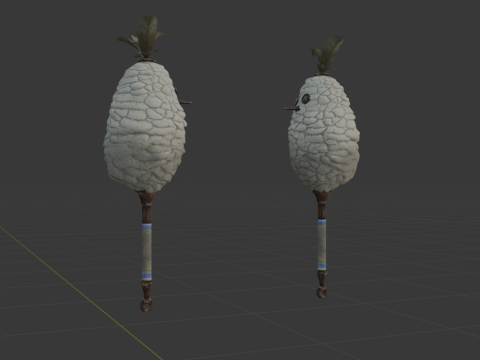 Downy Crake Brooms Dual Blades - Monster Hunter World 3D 模型