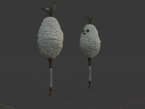 Downy Crake Brooms Dual Blades - Monster Hunter World 3D 模型