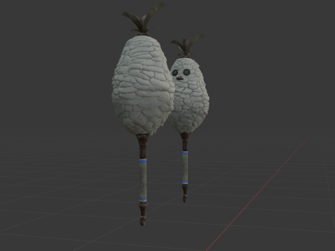 Downy Crake Brooms Dual Blades - Monster Hunter World 3D 模型