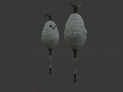 Downy Crake Brooms Dual Blades - Monster Hunter World 3D 模型