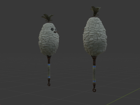 Downy Crake Brooms Dual Blades - Monster Hunter World 3D 模型