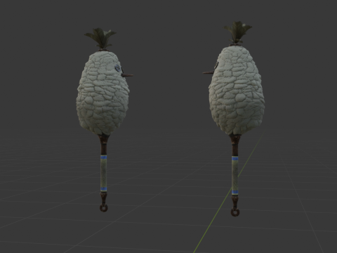 Downy Crake Brooms Dual Blades - Monster Hunter World 3D 模型