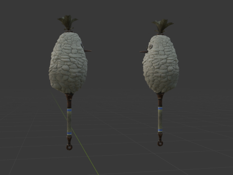 Downy Crake Brooms Dual Blades - Monster Hunter World 3D 模型