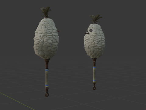 Downy Crake Brooms Dual Blades - Monster Hunter World 3D 模型