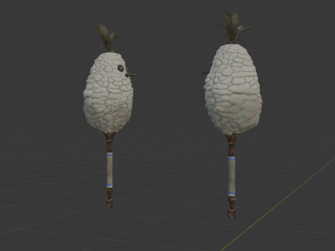 Downy Crake Brooms Dual Blades - Monster Hunter World 3D 模型