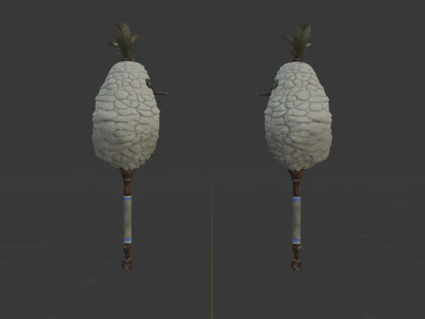 Downy Crake Brooms Dual Blades - Monster Hunter World 3D Model