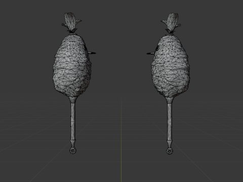 Downy Crake Brooms Dual Blades - Monster Hunter World 3D 模型