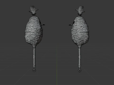 Downy Crake Brooms Dual Blades - Monster Hunter World 3D Model