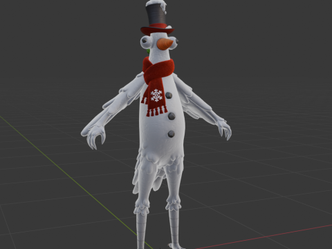 Flakey The Snowbird - Fortnite Model 3D